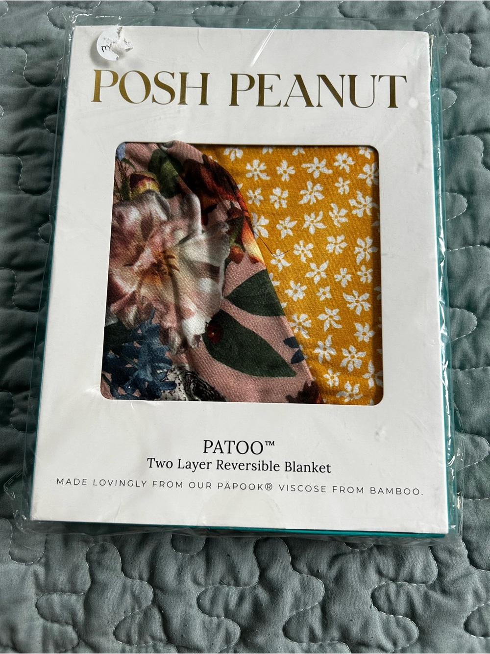 Posh Peanut Two Layer Reversible Blanket. Phoebe & Florence